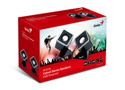 Genius SP-D120 Cube Design 2 W USB 2 Channel Speaker, Black